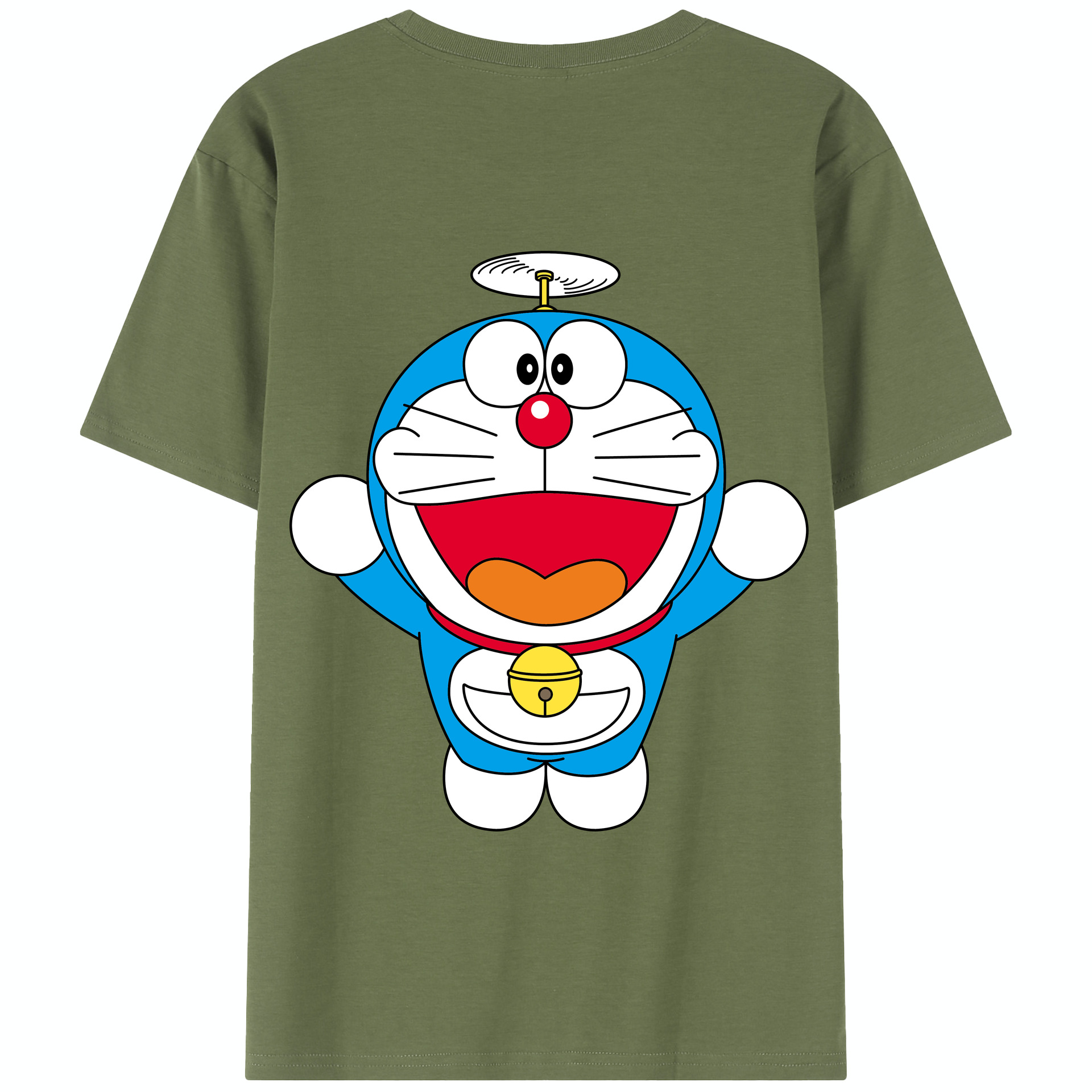 （画像用） ドラえもん Doraemon 綿100％半袖Tシャツ（背面プリント）